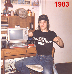 Me in front of my Color Computer